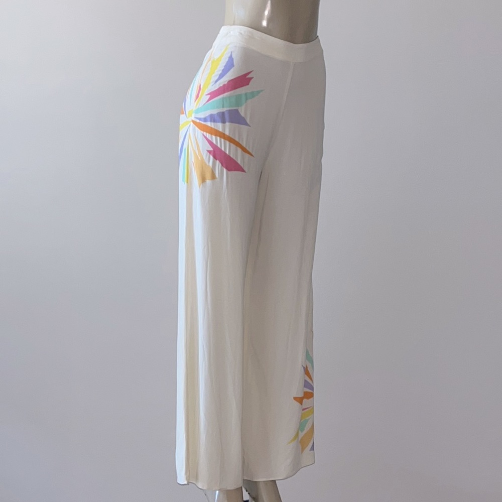 Julie Brown NYC Echo Beach Kendel Pants Cream Small - Picture 3 of 5